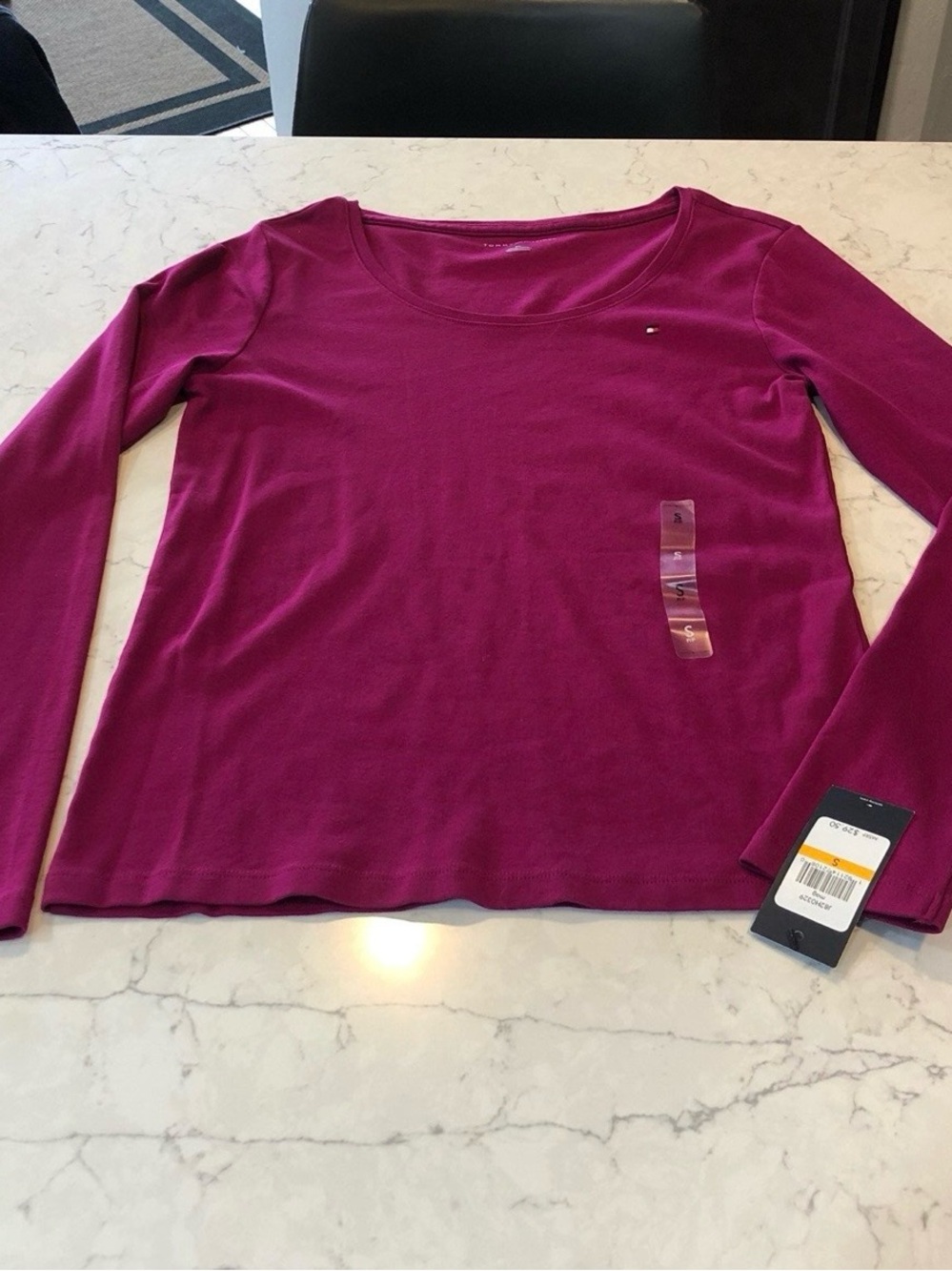 New Tommy Hilfiger Long Sleeve Crewneck Top